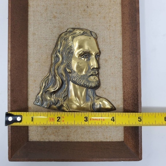15. Vintage Wooden Religious Jesus Wall Hanging Decor - Picture 8 of 9